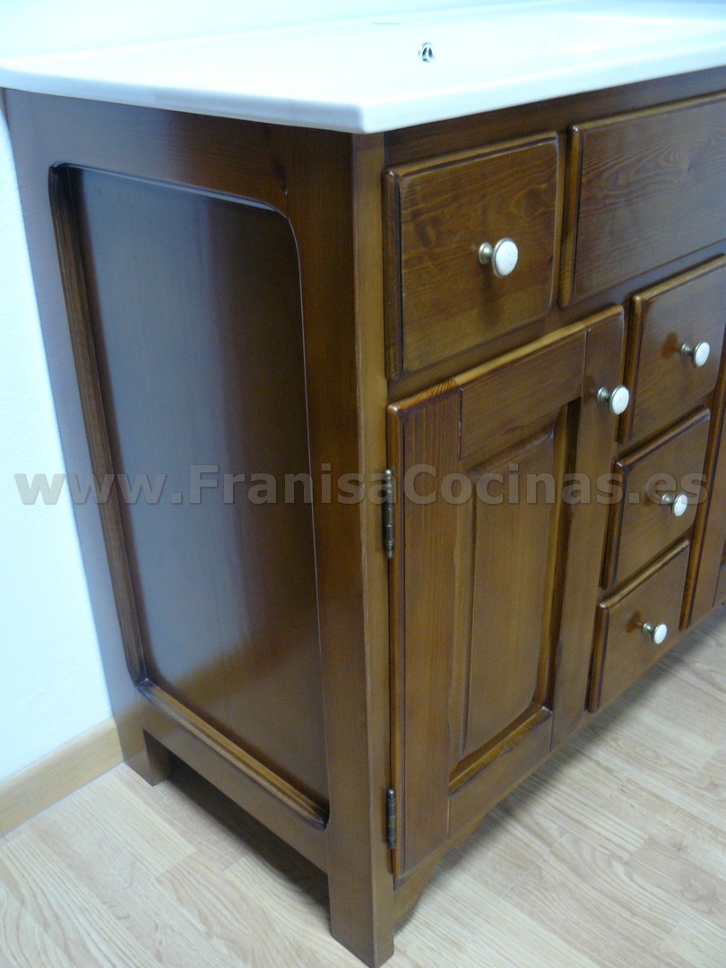 Mueble de baño madera recto – FRANISA Cocinas